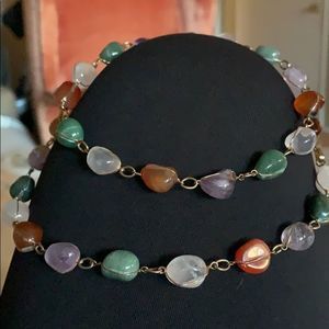 Necklace real stone necklace